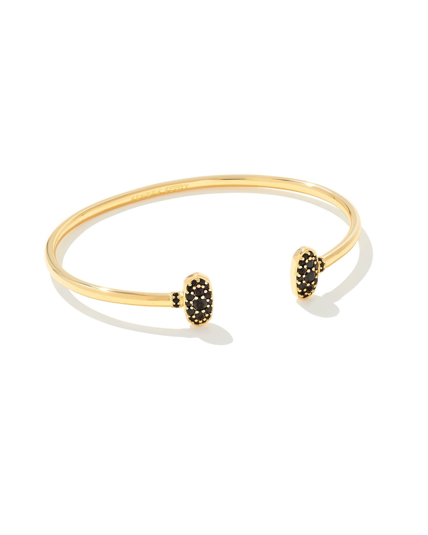 Kendra Scott Elaina Adjustable Bracelet in Black Drusy, Gold-Plated | REEDS  Jewelers